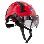 Type 2 Class C Safety Vented ABS Helmet with Eye Visor Shield