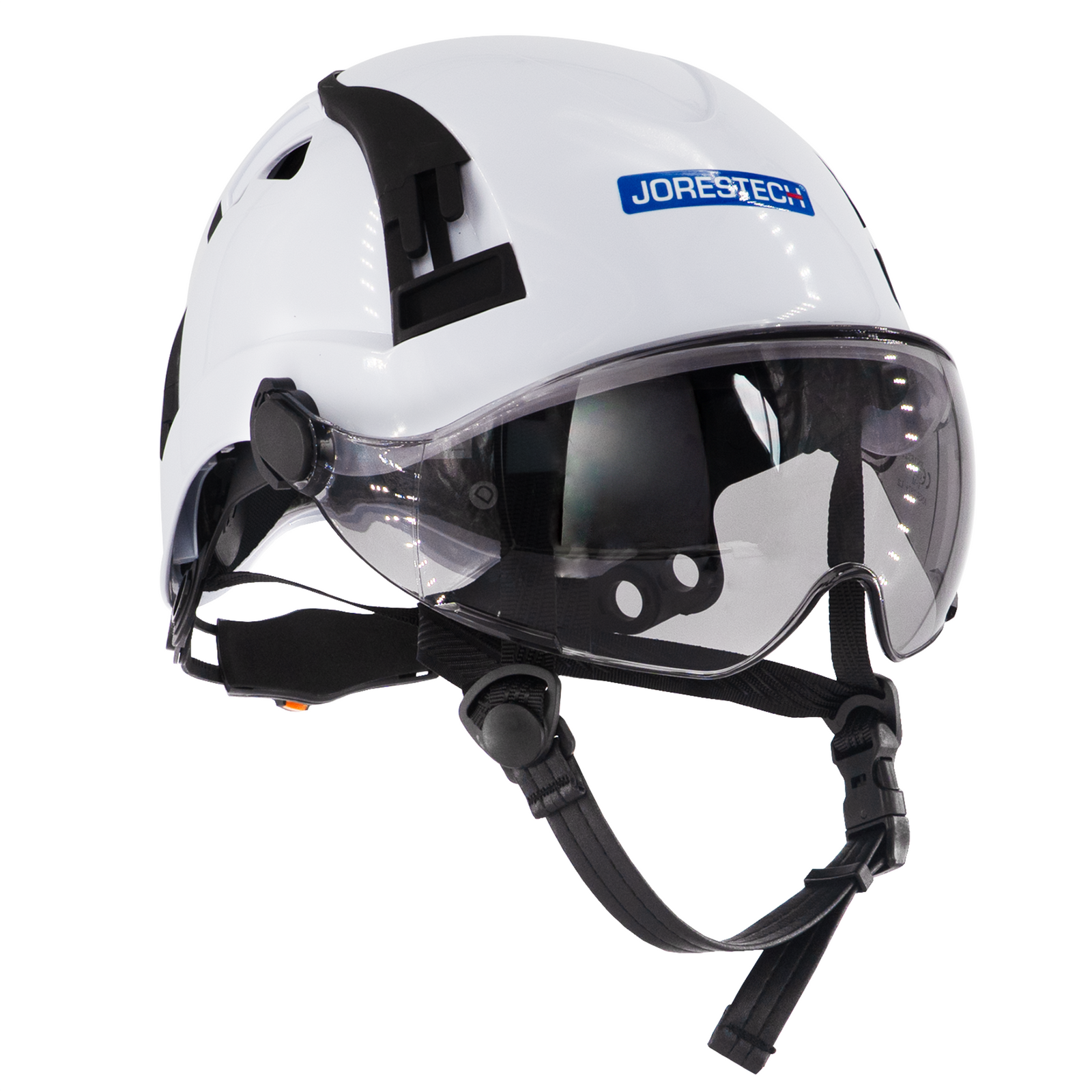 Type 2 Class C Safety Vented ABS Helmet with Eye Visor Shield