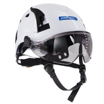 Type 2 Class C Safety Vented ABS Helmet with Eye Visor Shield