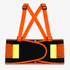 Hi-Vis Adjustable Back Support Belt with Suspenders and Reflective Strips