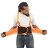 Hi-Vis Adjustable Back Support Belt with Suspenders and Reflective Strips