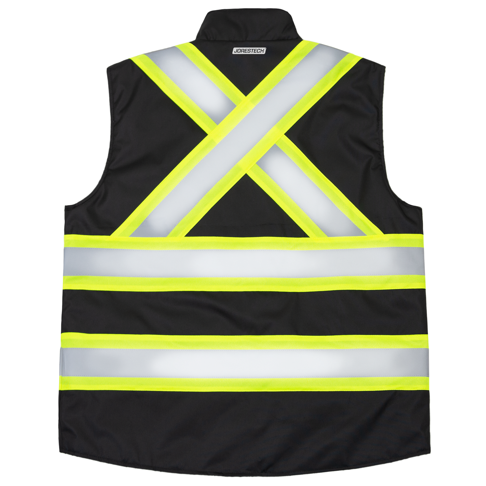 Hi-Vis X-Back Reversible Insulated Safety Vest with Reflective Strips