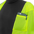 Hi-Vis Mesh Safety Vest with 2” Reflective Strips and Pocket