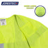 Hi-Vis Mesh Safety Vest with 2” Reflective Strips and Pocket