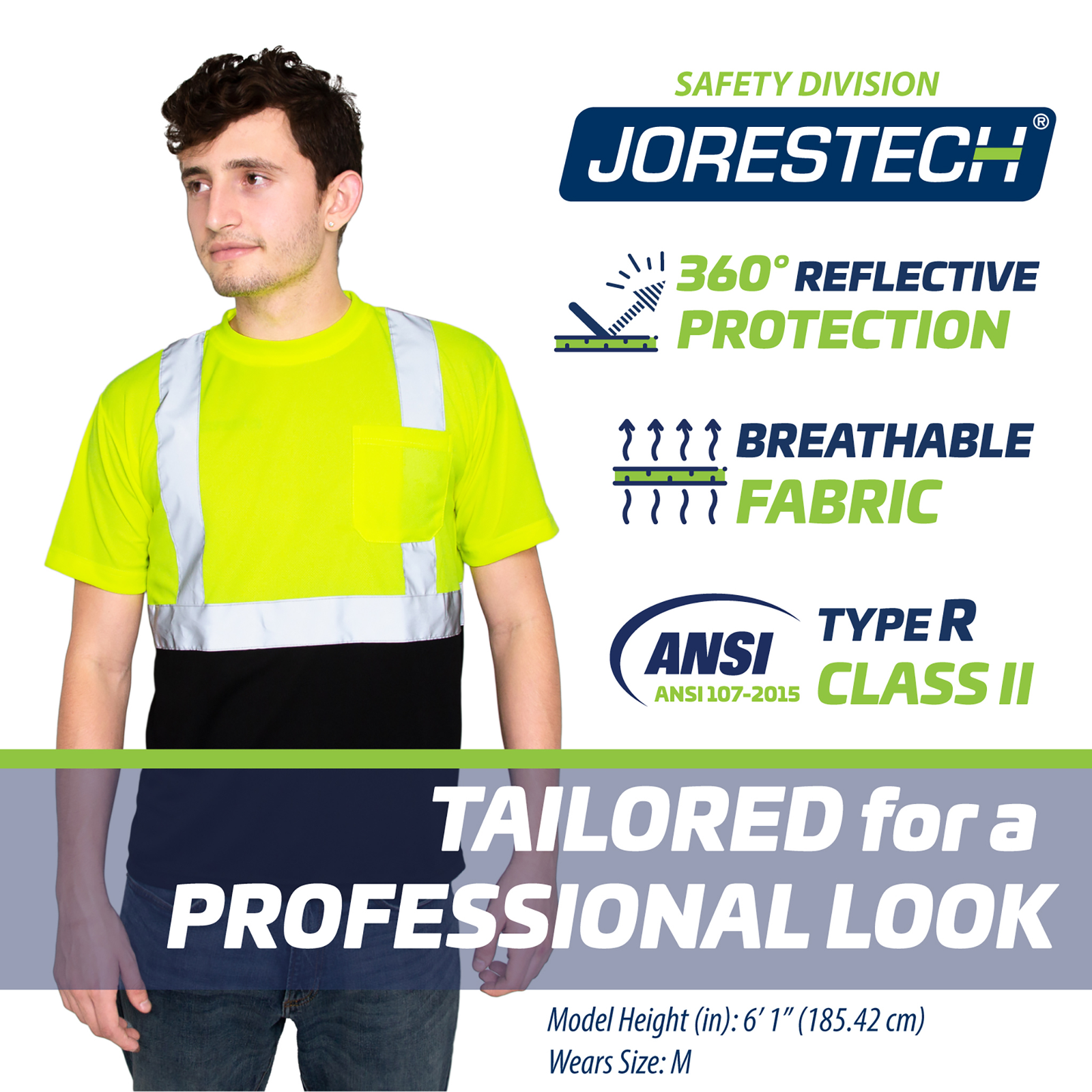 Hi-Vis Reflective Dirt-Concealing Safety Shirt