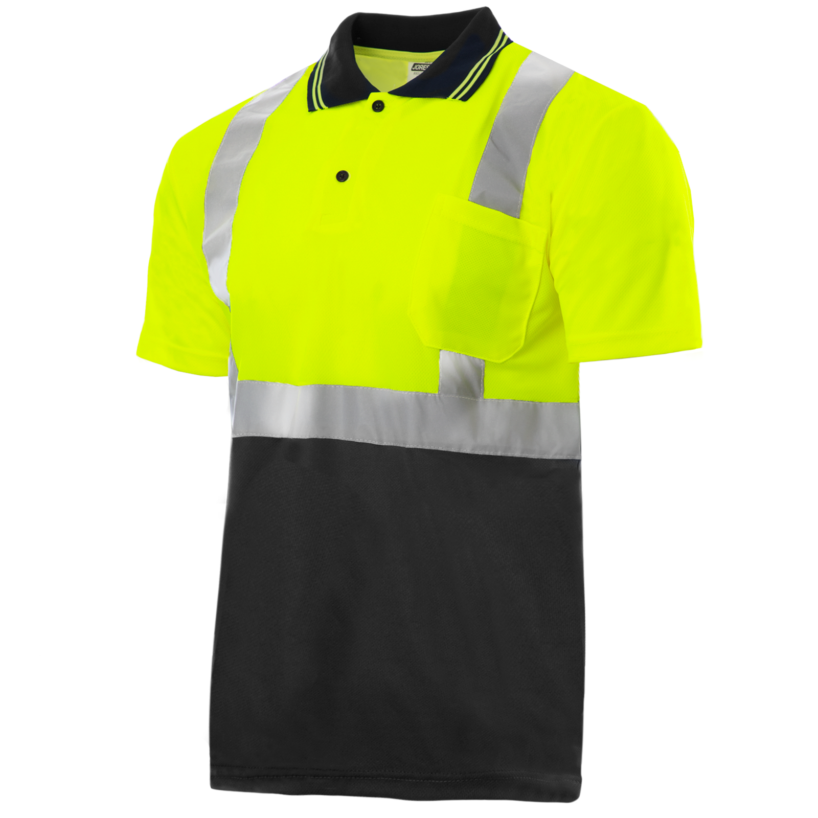 Hi-Vis Reflective Dirt-Concealing Safety Polo Shirt