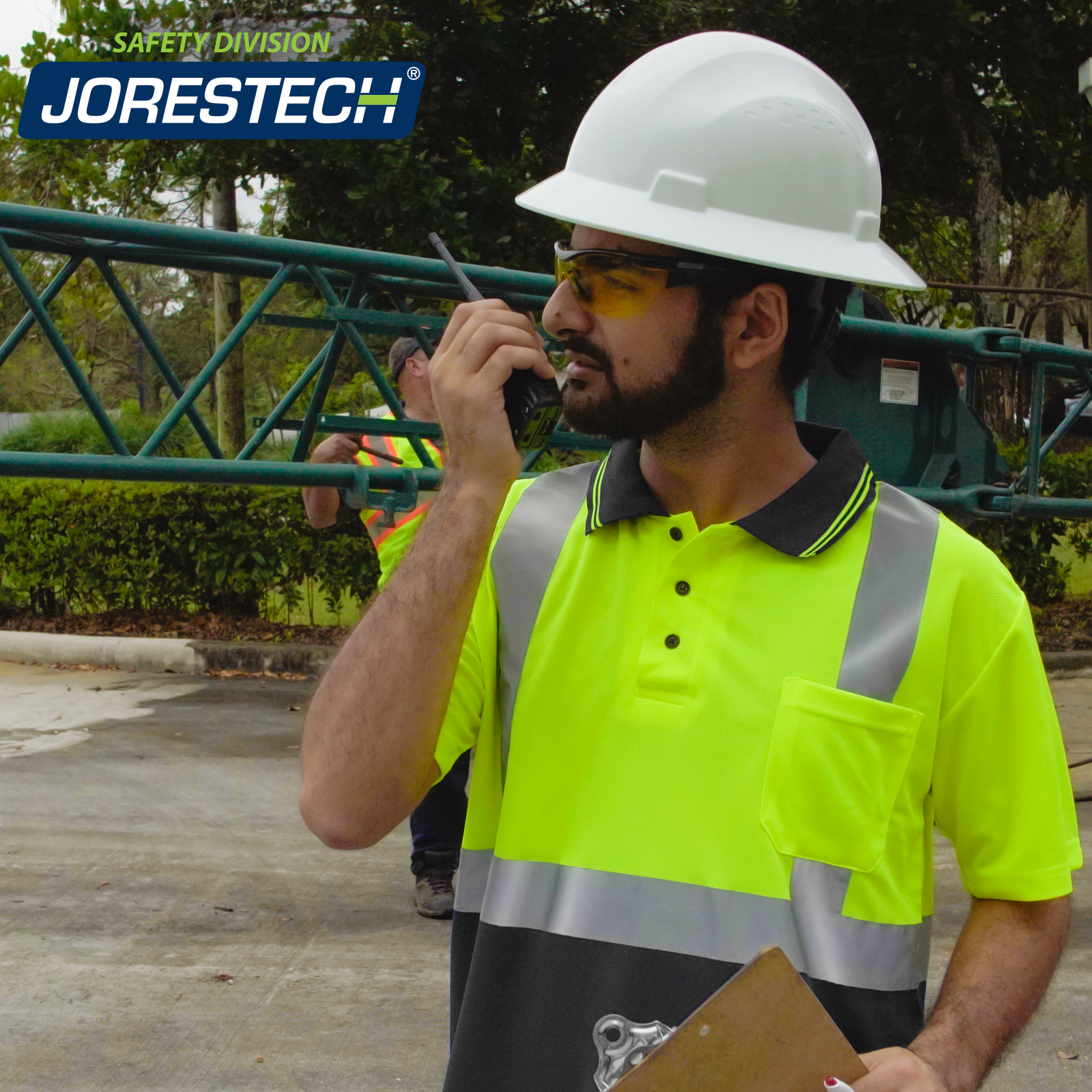 Hi-Vis Reflective Dirt-Concealing Safety Polo Shirt