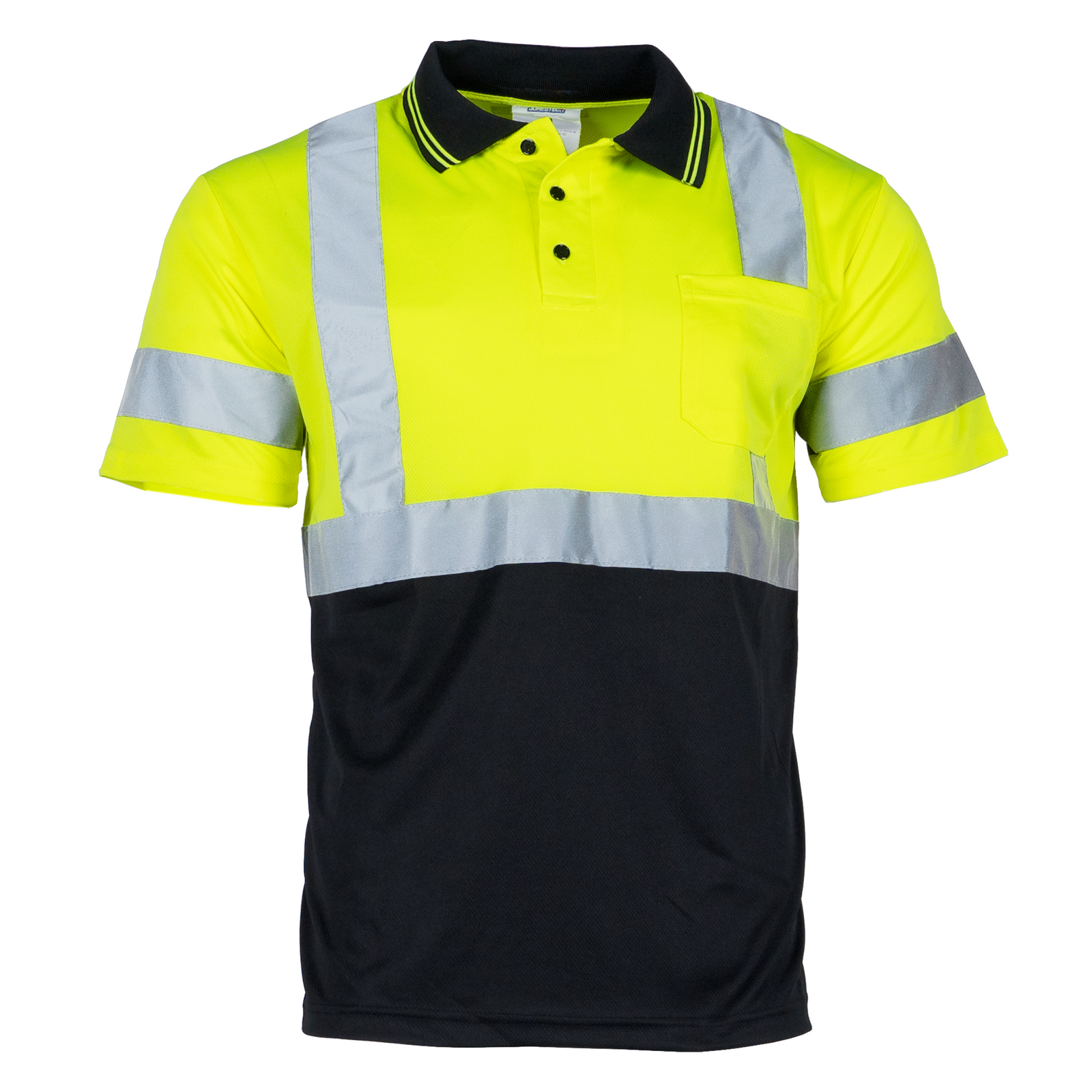 Hi-Vis Reflective Dirt-Concealing Class 3 Safety Polo Shirt