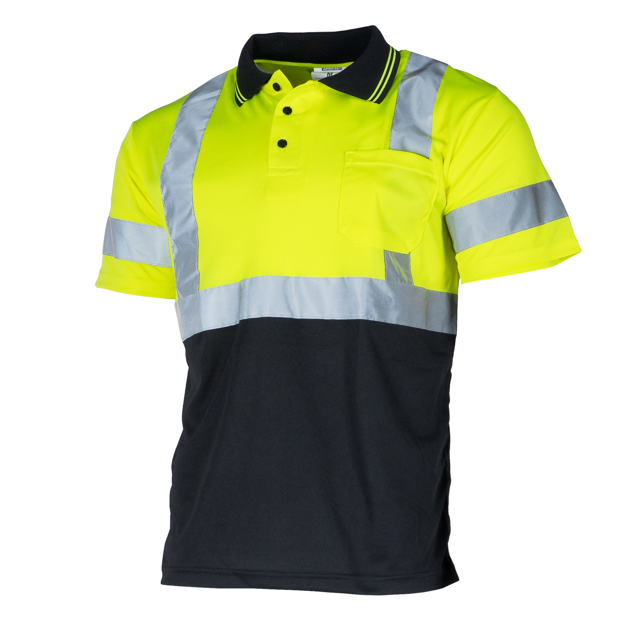 Hi-Vis Reflective Dirt-Concealing Class 3 Safety Polo Shirt