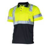 Hi-Vis Reflective Dirt-Concealing Class 3 Safety Polo Shirt