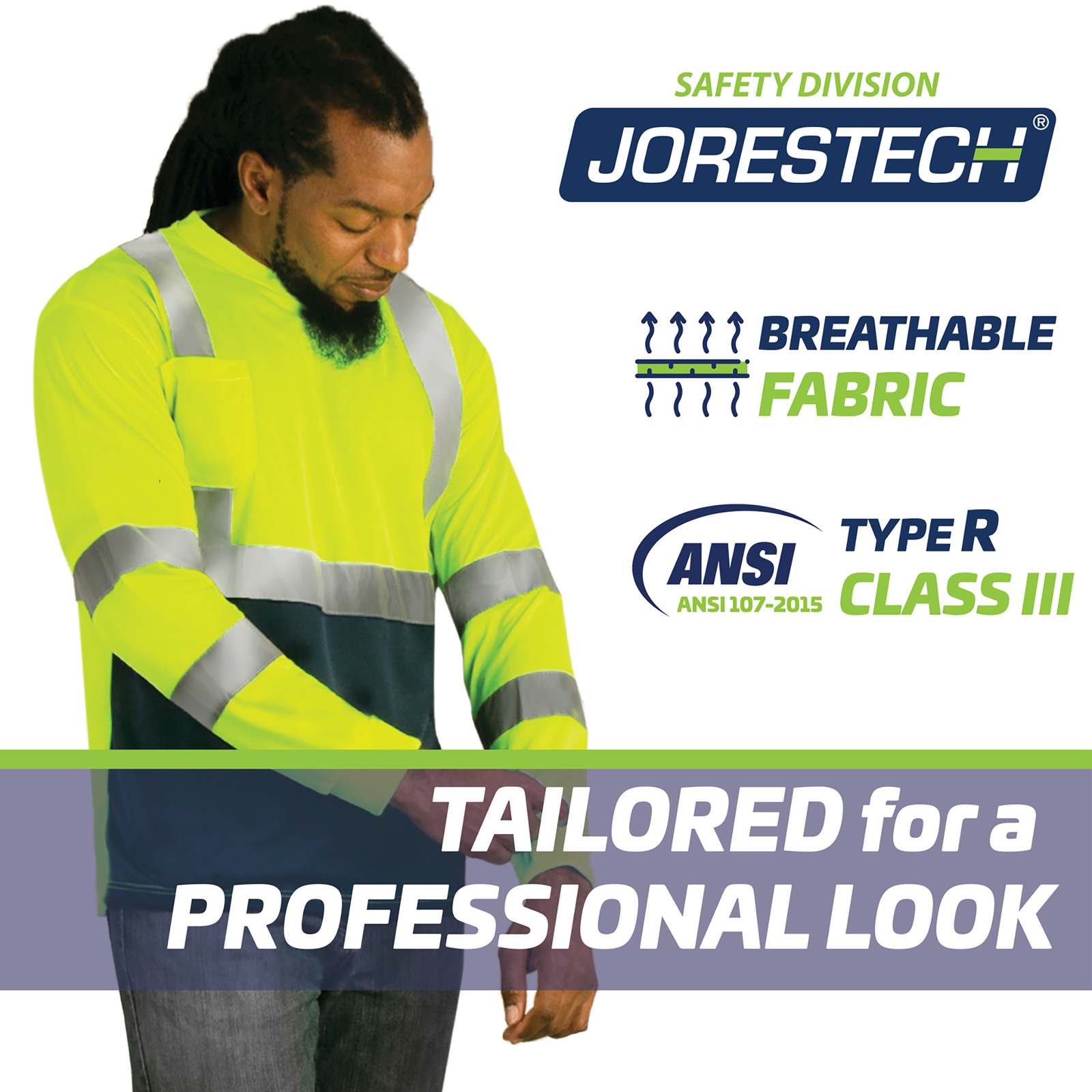 Durable Hi Vis Long Sleeve Shirt: Dirt-Concealing & High Visibility