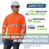 Jorestech Hi Vis Long Sleeve Reflective Safety Shirt – ANSI Class 3 Compliant