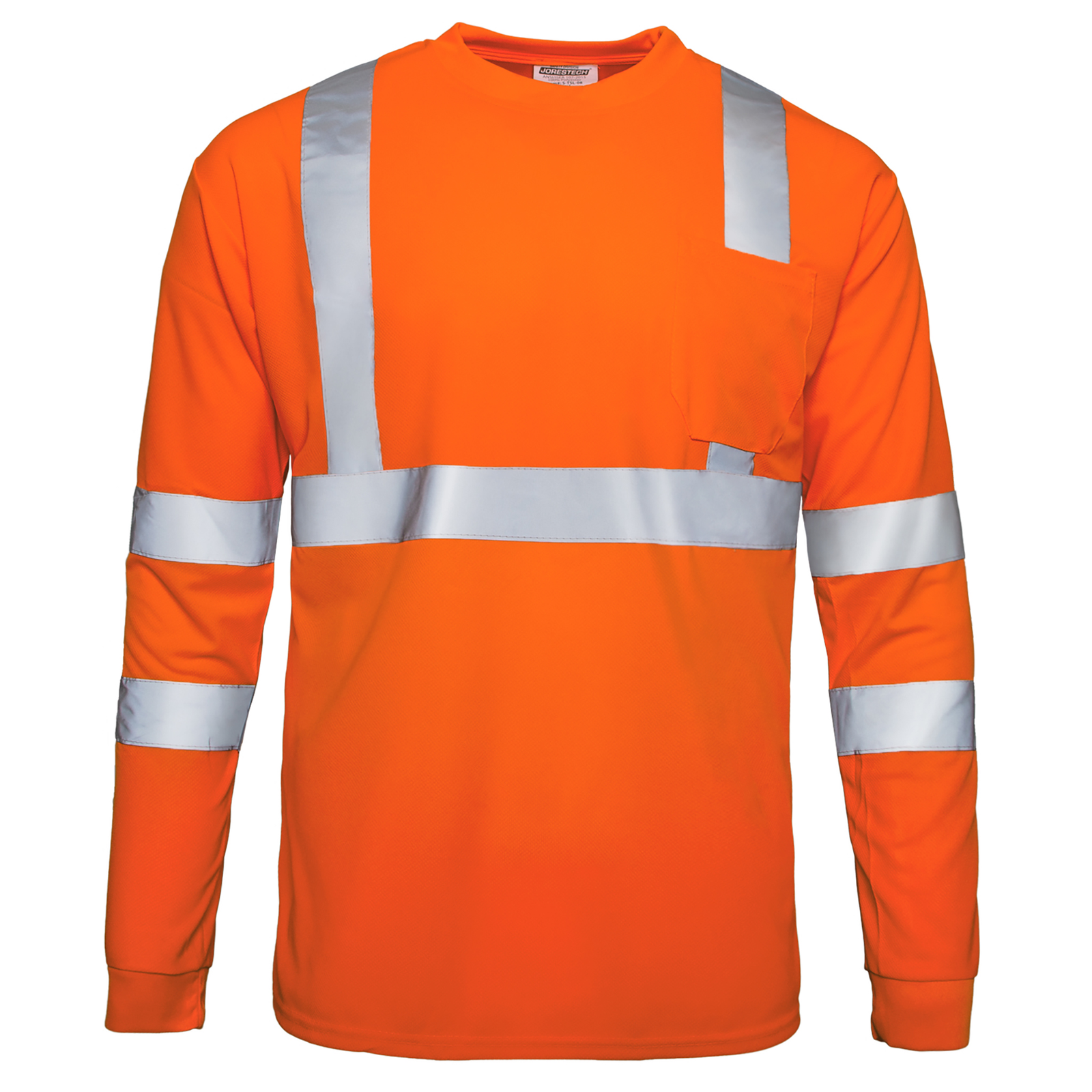 Jorestech Hi Vis Long Sleeve Reflective Safety Shirt – ANSI Class 3 Compliant