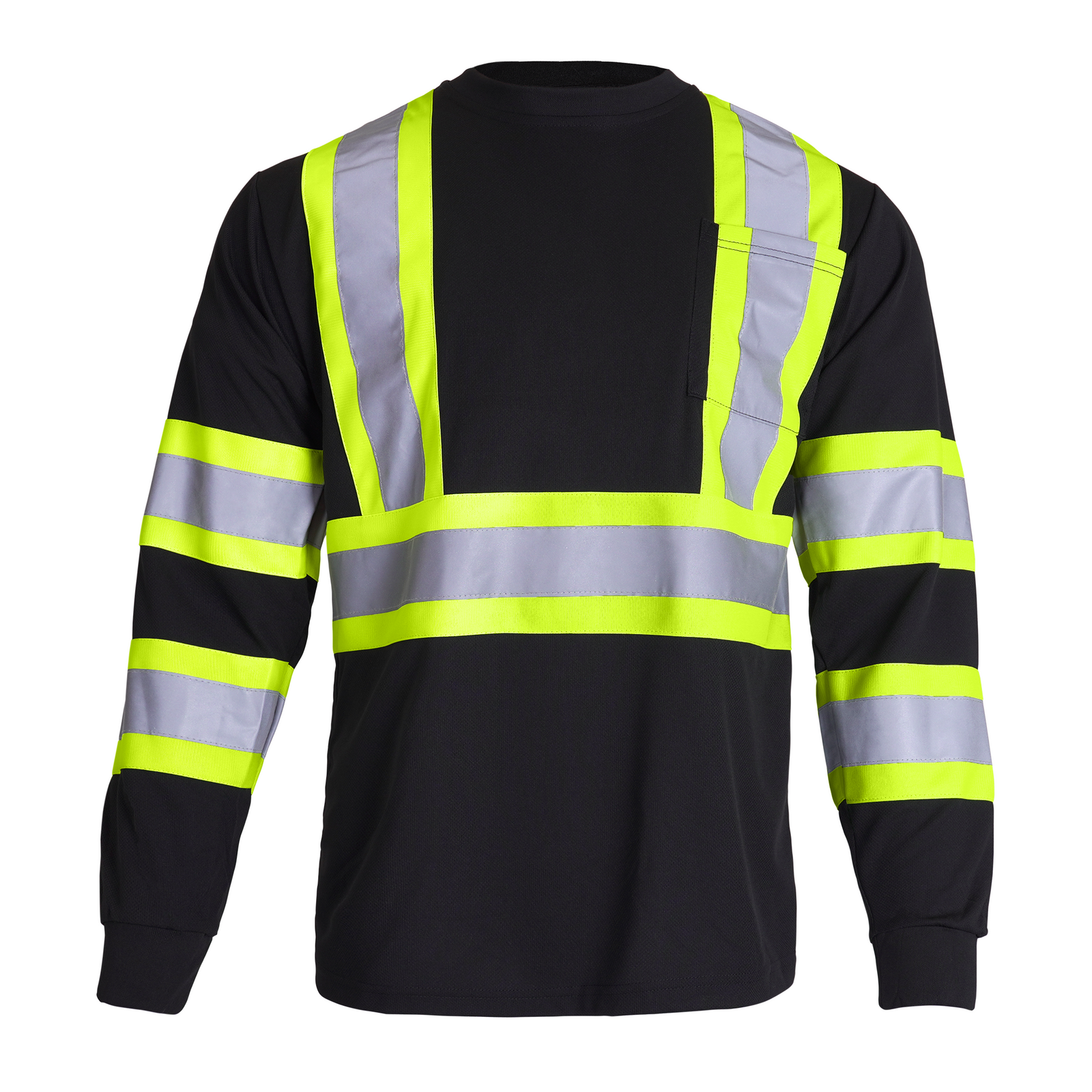 Hi-Vis Reflective Two-Tone Long Sleeve Safety Shirt