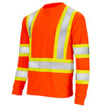 Hi-Vis Reflective Two-Tone Long Sleeve Safety Shirt