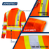 Hi-Vis Reflective Two-Tone Long Sleeve Safety Shirt