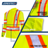 Hi-Vis Reflective Two-Tone Long Sleeve Safety Shirt