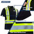 Hi-Vis Reflective Two-Tone Safety Polo Shirt
