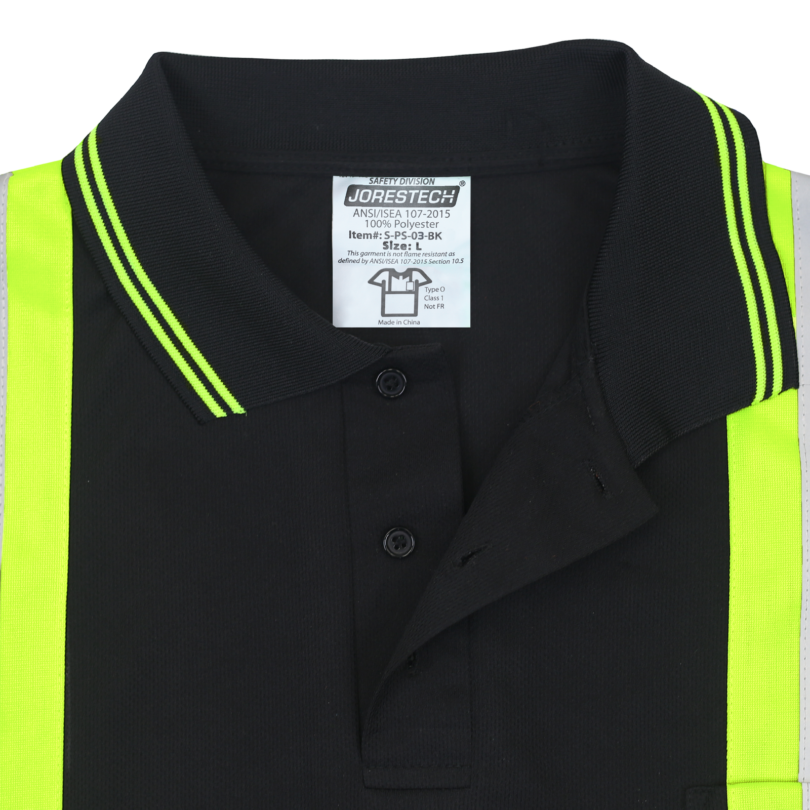 Hi-Vis Reflective Two-Tone Safety Polo Shirt