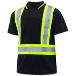 Hi-Vis Reflective Two-Tone Safety Polo Shirt