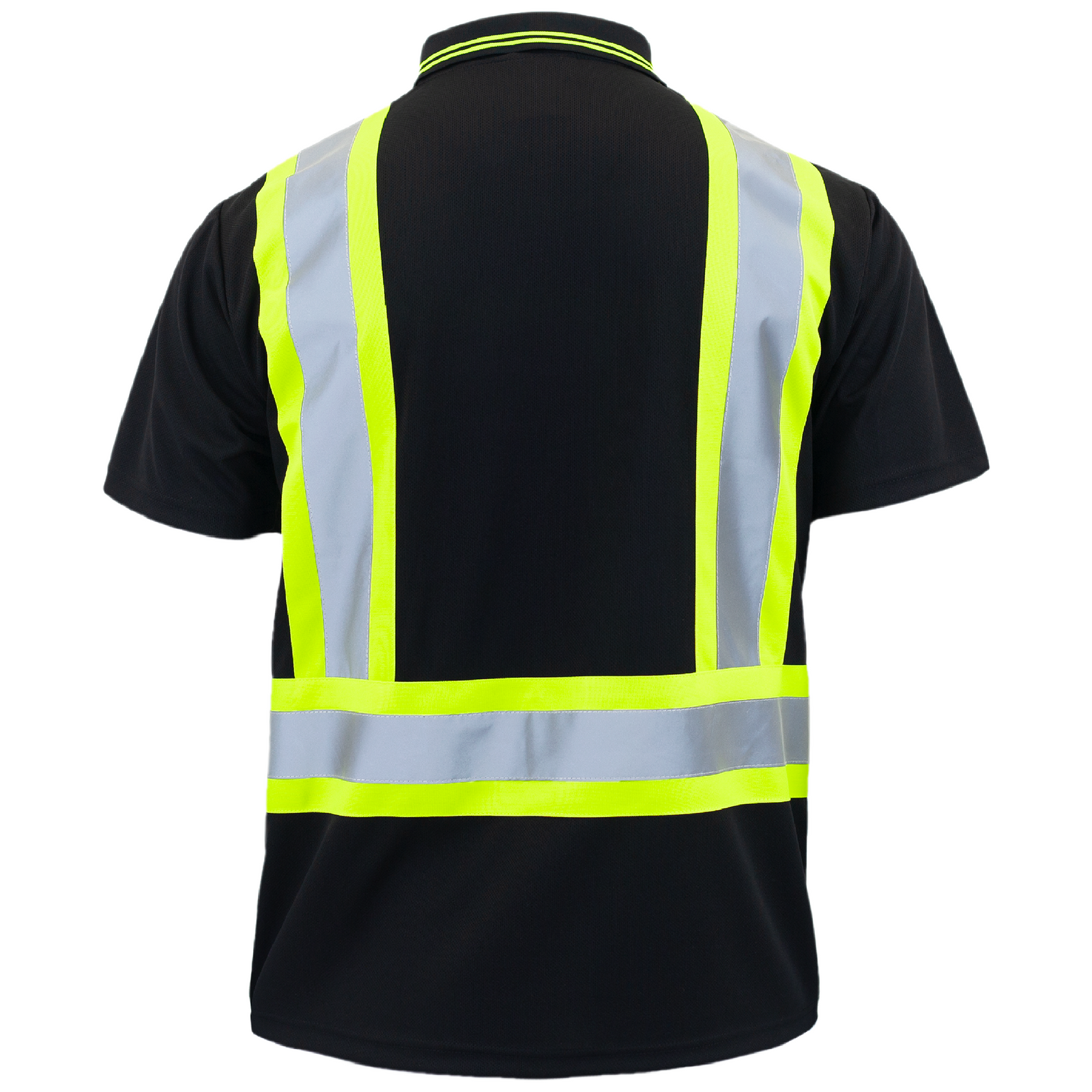 Hi-Vis Reflective Two-Tone Safety Polo Shirt