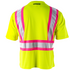 Hi-Vis Reflective Two Tone Safety Shirt with Pink Strips
