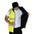 Hi Vis Reversible Insulated Safety Vest with Reflective Thermal Transfer Strips