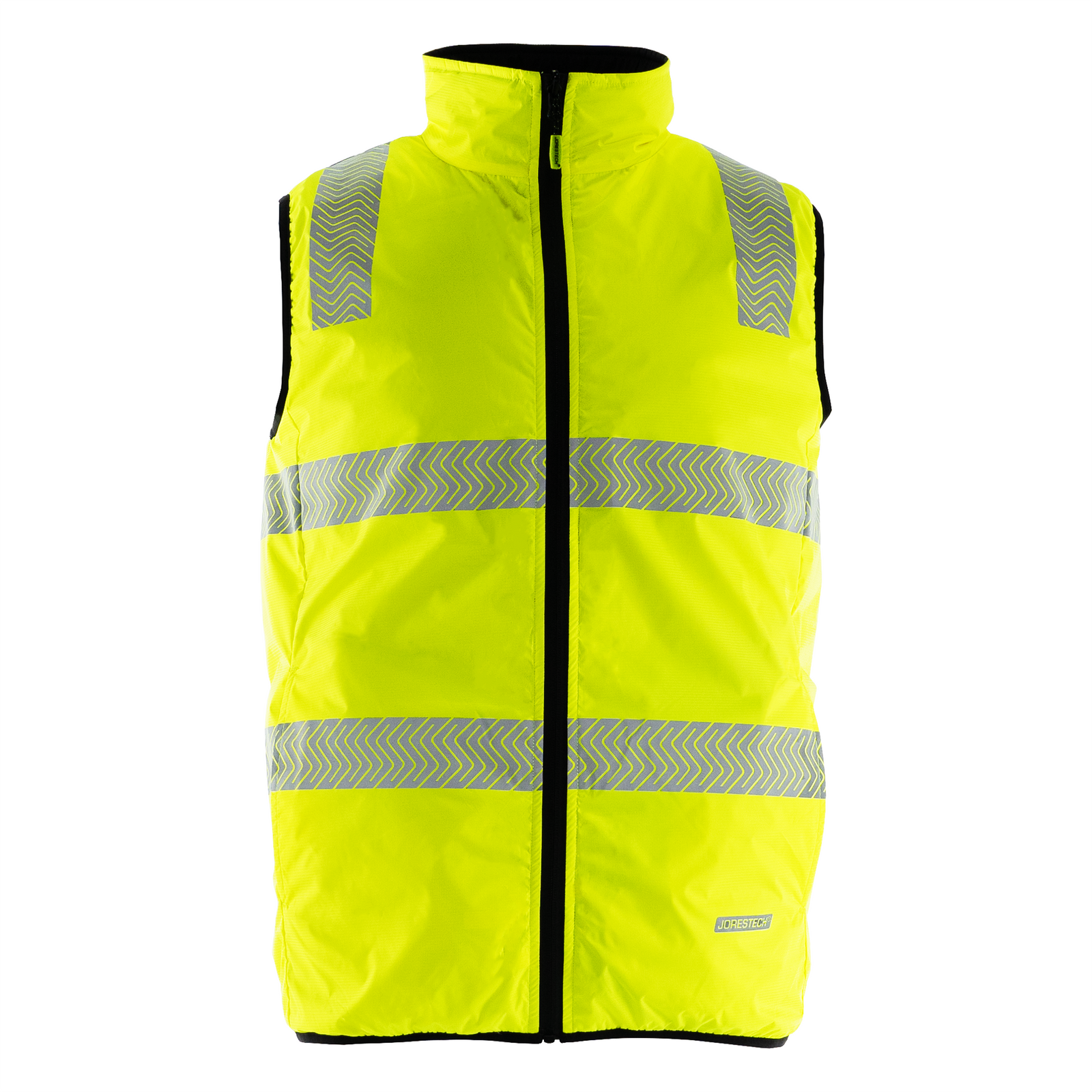 Hi Vis Reversible Insulated Safety Vest with Reflective Thermal Transfer Strips