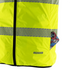 Hi Vis Reversible Insulated Safety Vest with Reflective Thermal Transfer Strips