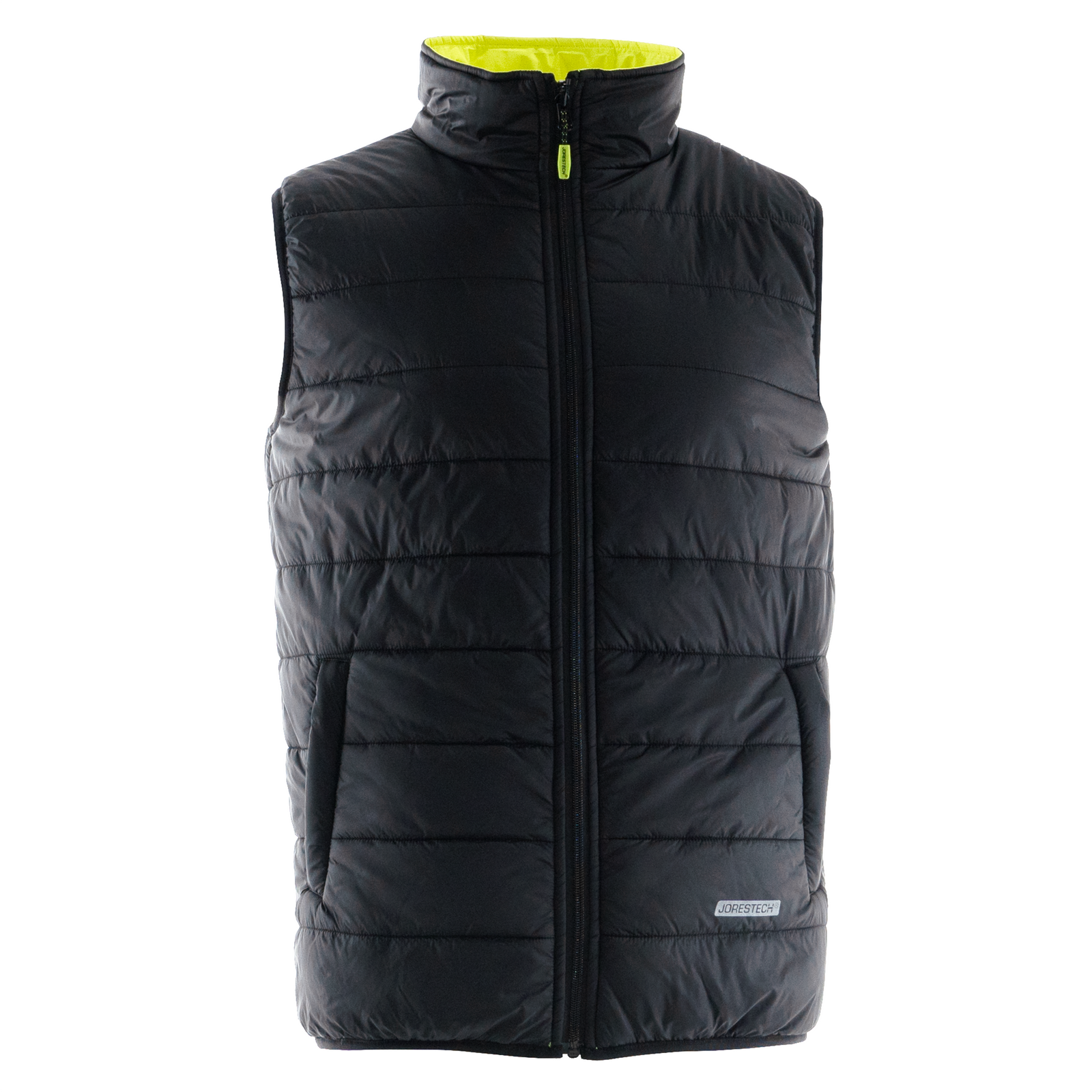 Hi Vis Reversible Insulated Safety Vest with Reflective Thermal Transfer Strips