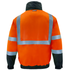 Hi-Vis Safety Bomber Jacket with Reflective Stripes