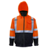 Hi-Vis Safety Bomber Jacket with Reflective Stripes
