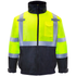 Hi-Vis Safety Bomber Jacket with Reflective Stripes