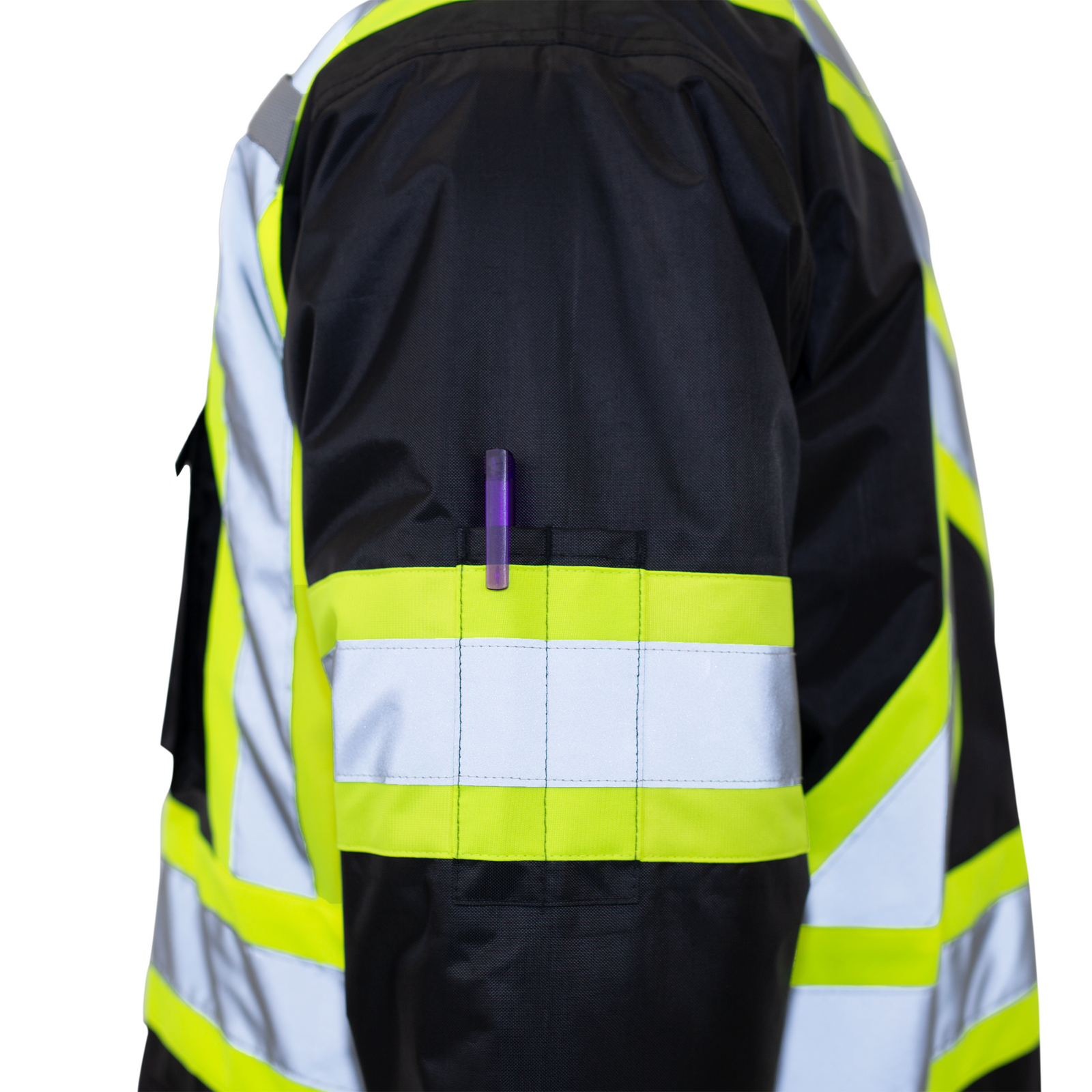 Hi-Vis Two-Tone Safety Jacket with Reflective Stripes