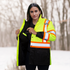 Hi-Vis Two-Tone Safety Jacket with Reflective Stripes
