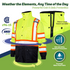 Hi-Vis Two-Tone Safety Jacket with Reflective Stripes