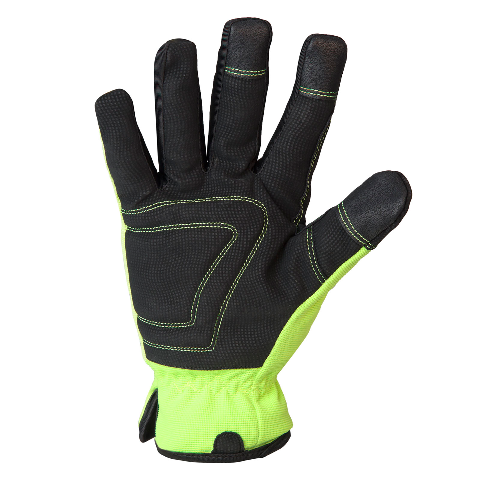 Hi-Vis Touchscreen Safety Work Gloves with Fleece Lining