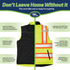 Hi-Vis Two Tone Reversible Insulated Safety Vest with Reflective Strips