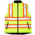 Hi-Vis Two Tone Reversible Insulated Safety Vest with Reflective Strips