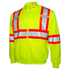 Hi-Vis X-Back Two Tone Safety Hooded Sweatshirt with Reflective Stripes