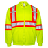 Hi-Vis X-Back Two Tone Safety Hooded Sweatshirt with Reflective Stripes
