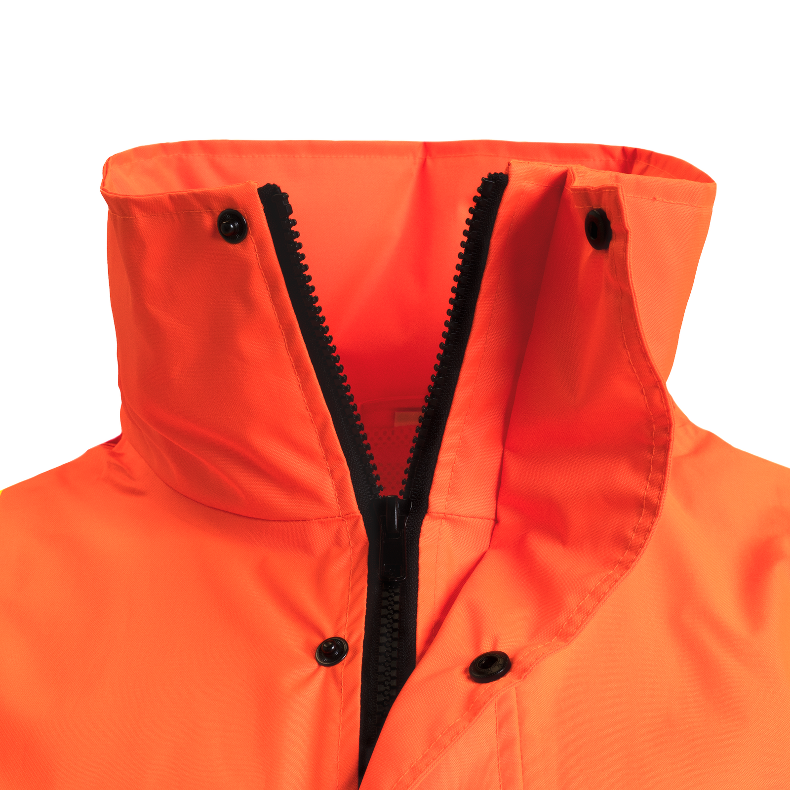 Hi Vis Two Tone Safety Rain Jacket With X Reflective Stripes