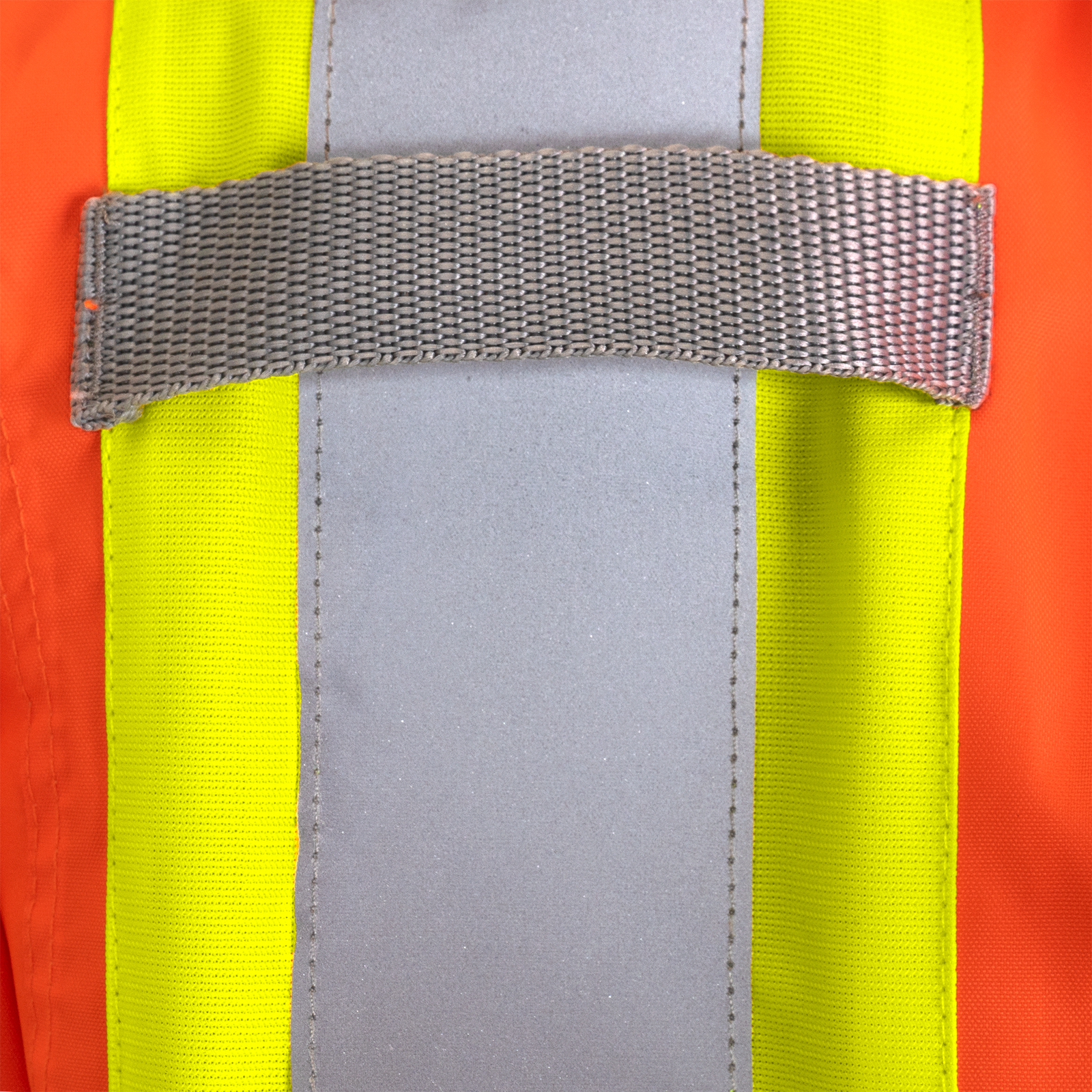 Hi Vis Two Tone Safety Rain Jacket With X Reflective Stripes