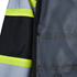 Hi Vis Two Tone Safety Rain Jacket With X Reflective Stripes