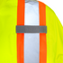 Hi Vis Two Tone Safety Rain Jacket With X Reflective Stripes