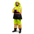 Hi-Vis Two Tone Rain Set with X Reflective Strips On Back