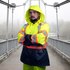 Hi-Vis Two Tone Rain Set with X Reflective Strips On Back