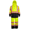 Hi-Vis Two Tone Rain Set with X Reflective Strips On Back