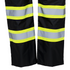Hi-Vis Two Tone Orange/Black Rain Pants with Reflective Strips