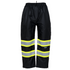 Hi-Vis Two Tone Orange/Black Rain Pants with Reflective Strips